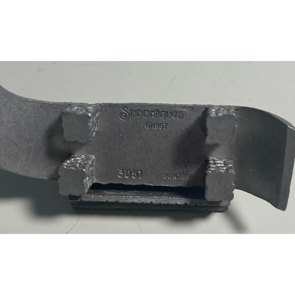 Collectible SPOONTIQUES 1987 # 3052 Pewter Covered Bridge - Picture 3 of 3